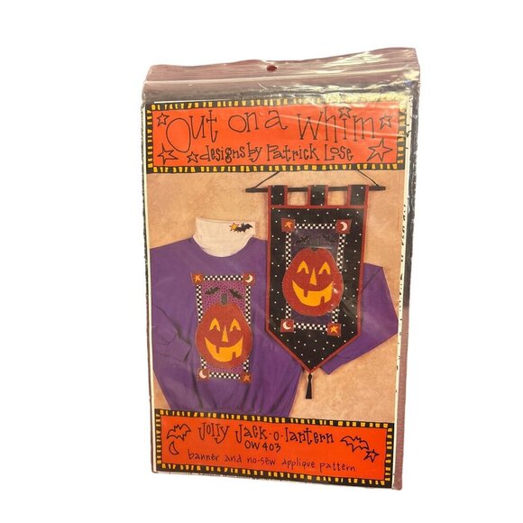 Jolly Jack-O-Lantern Applique Pattern 0403 By Patrick Lose Indygo Junction Desig - Picture 1 of 3
